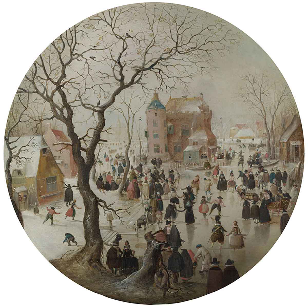 hendrick avercamp winter scene painting