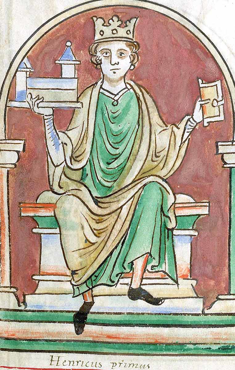 Henry I portrait from Chronicle of Matthew Paris