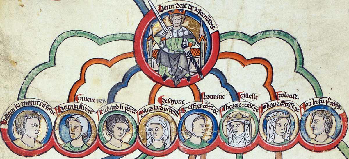 Illustration of the children of Henry II by unknown artist