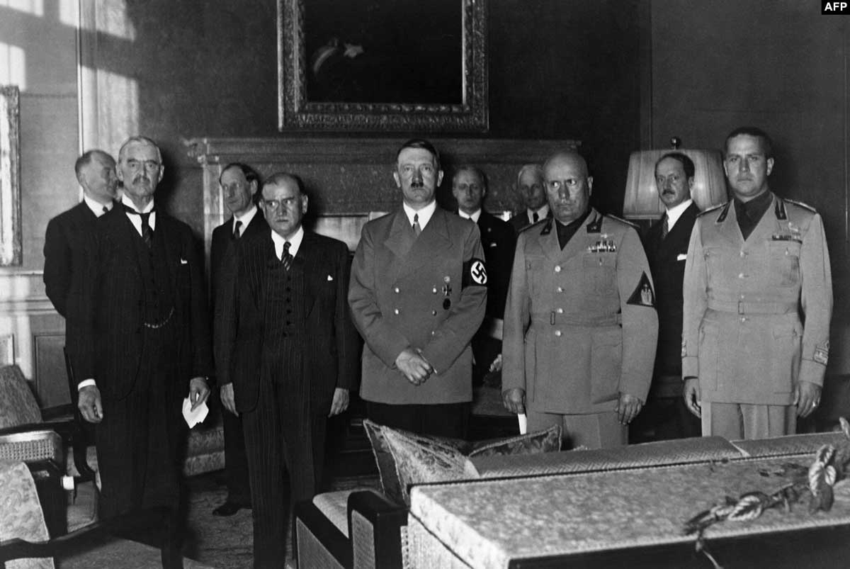 hitler mussolini munich 1938