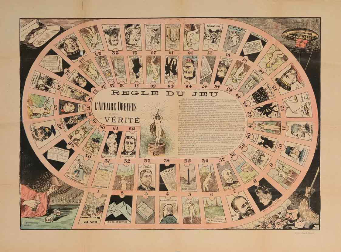 imprimerie charaire game of dreyfus affair poster