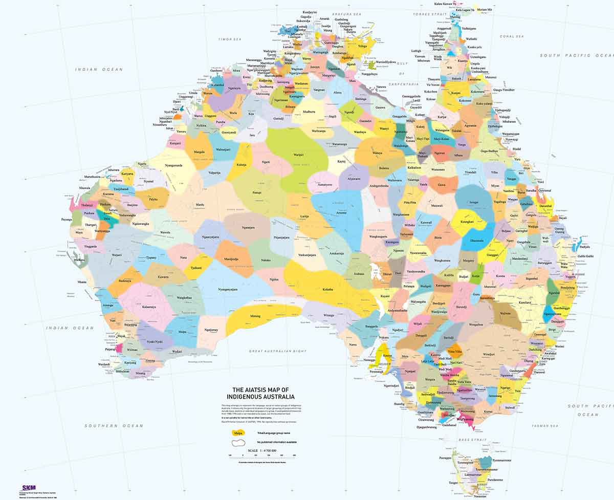indigenous groups australia map