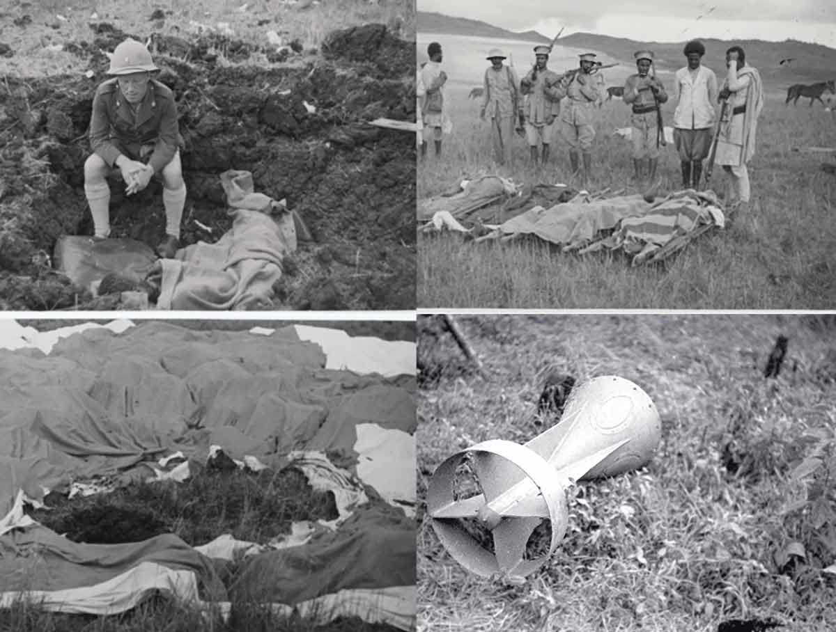 italian air force bombing field hospital