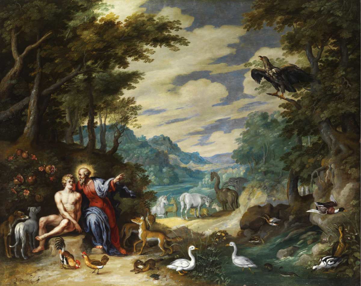 jan brueghel younger creation of adam painting