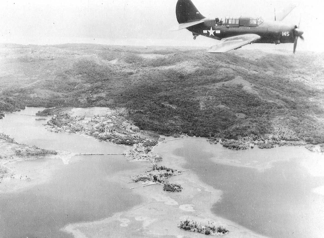 Japanese plane Carolina Islands Source: U.S. Navy.
