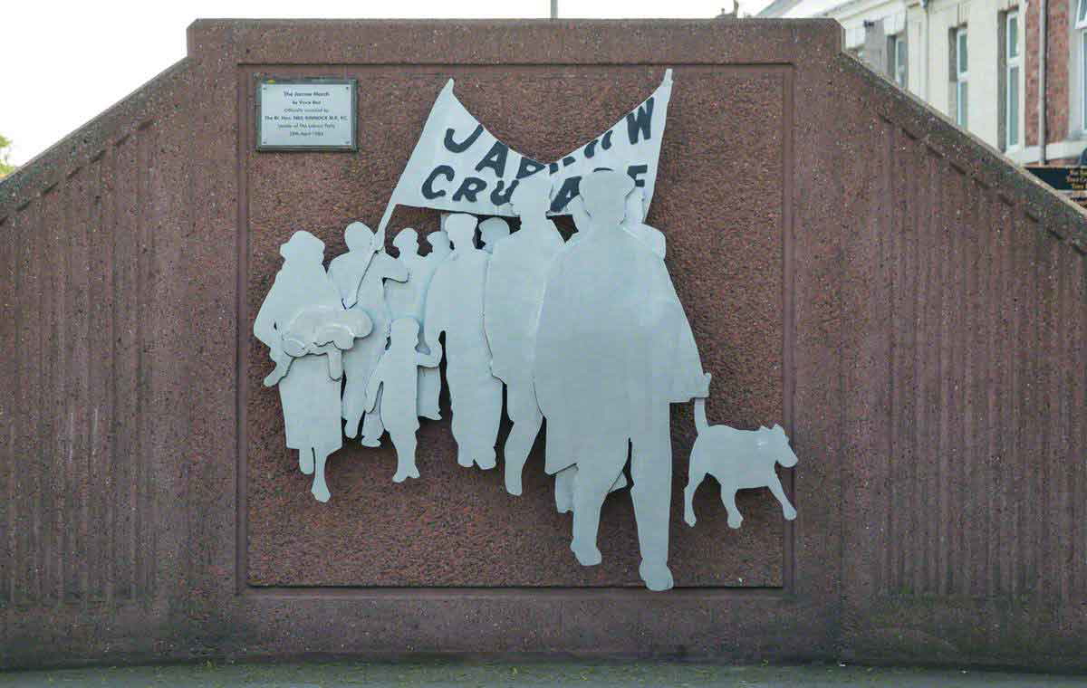 jarrow march 1936 england unemployment