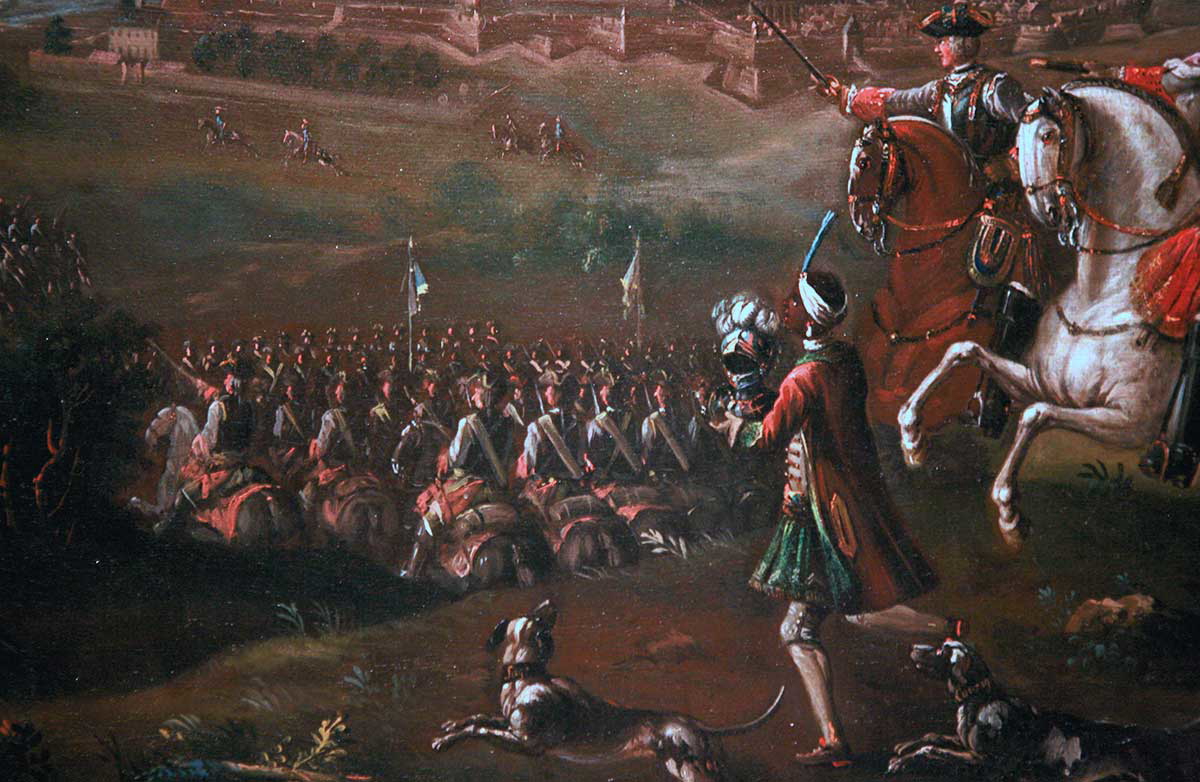 johann tobias sonntag duke of lorraine crossing the rhine before strasbourg