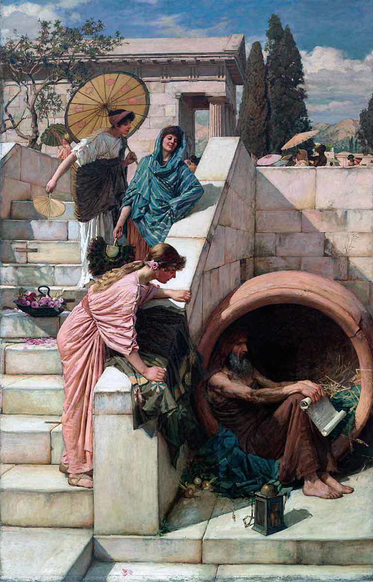 john waterhouse diogenes painting