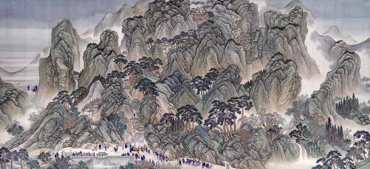 kangxi emperor scroll wang hui qing dynasty