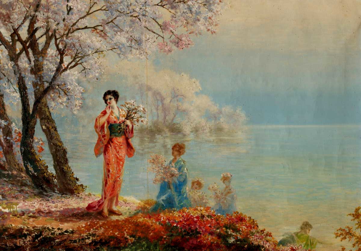 kiyohara tama japanese landscape painting