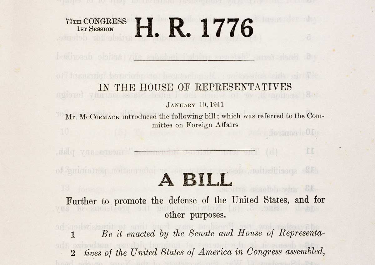 lend lease act 1941