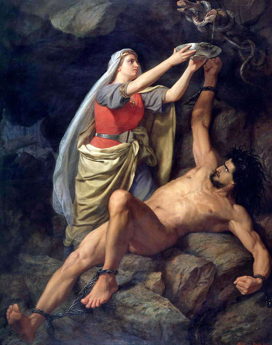 loki and sigyn marten painting