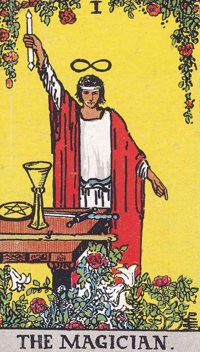 magician rider waite tarot cards
