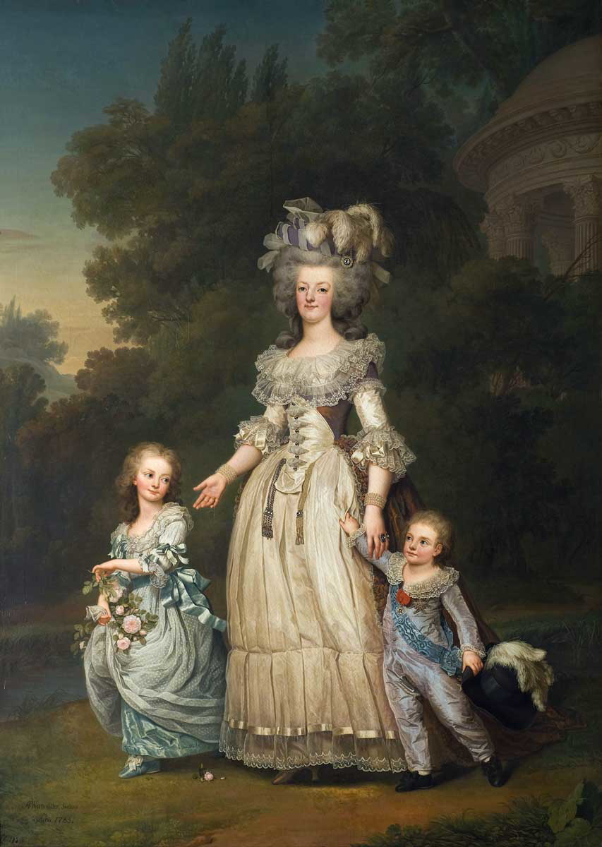 marie antoinette children park painting adolf wertmueller