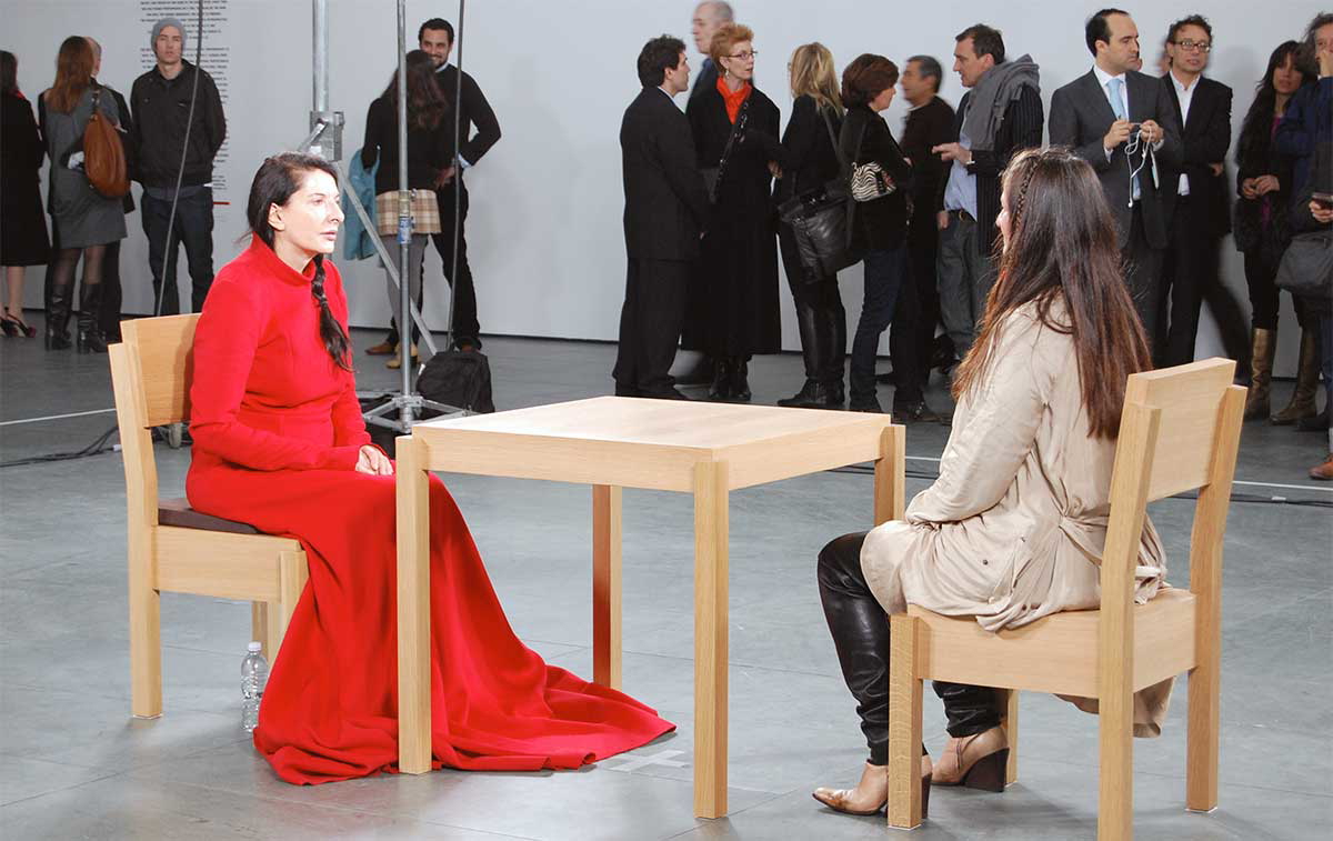 marina abramovic artist present performance art chair