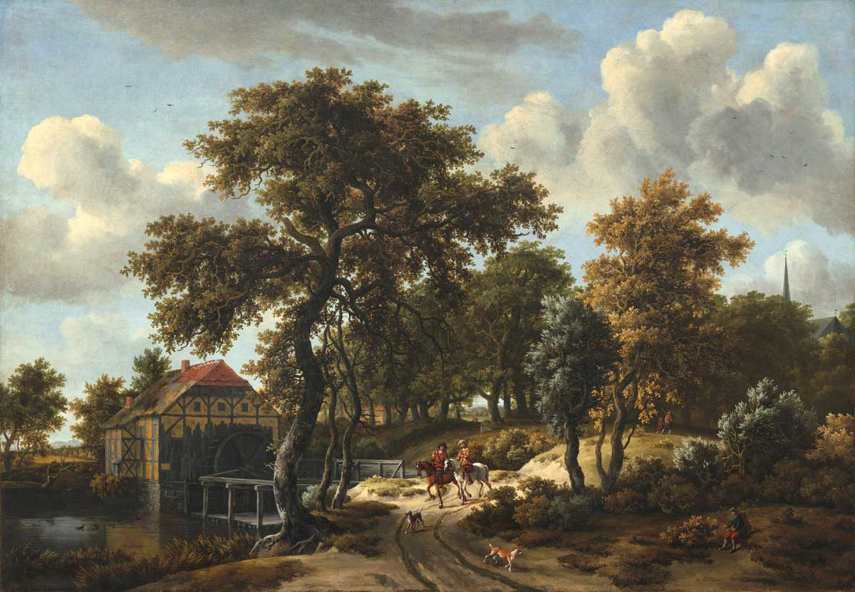 meindert hobbema the travelers painting