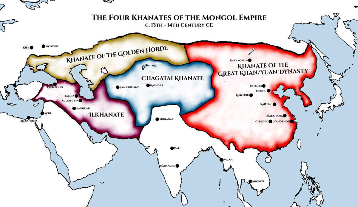 mongol empire map