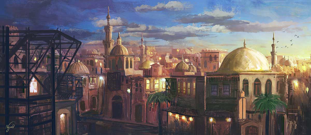 Alandalus by Najeeb Najjar. Source: Artstation