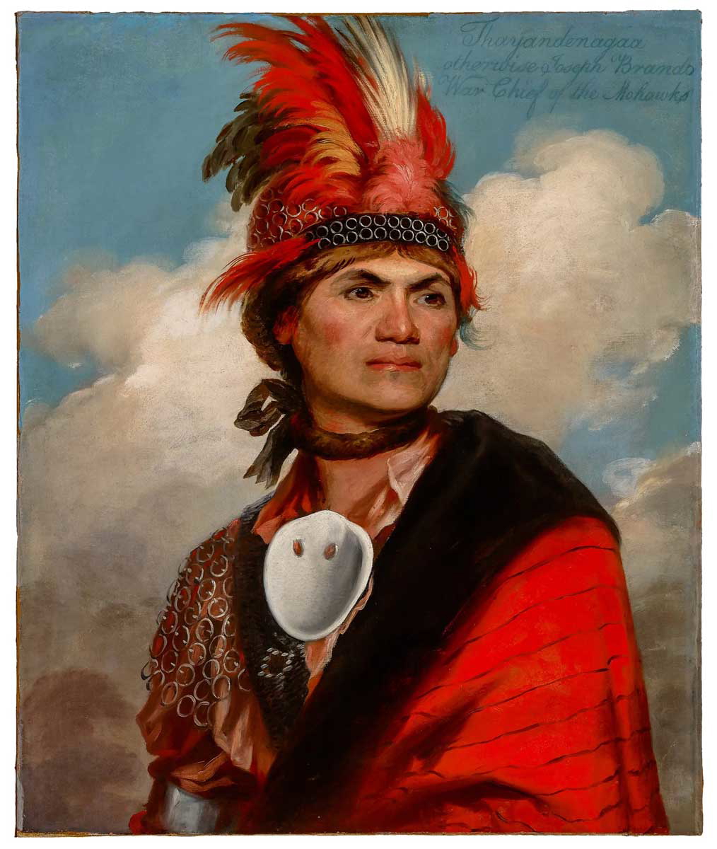 native american revolutionary war portrait thayendanegea