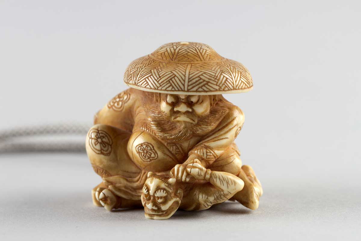 netsuke shoki demon queller