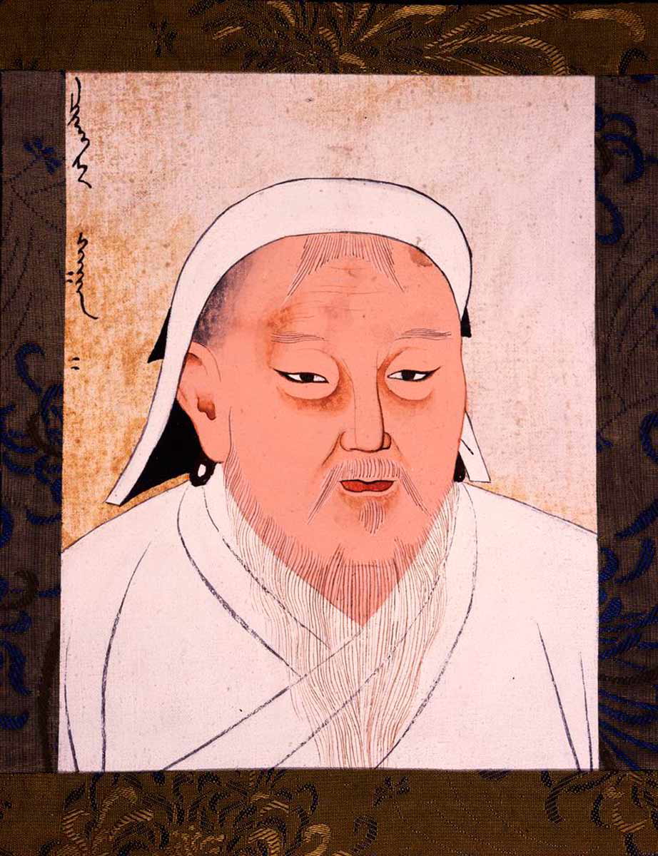 painting of genghis khan
