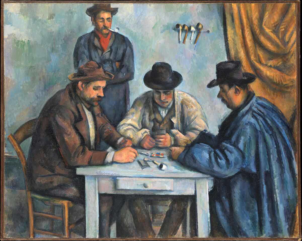 paul cézanne card players painting