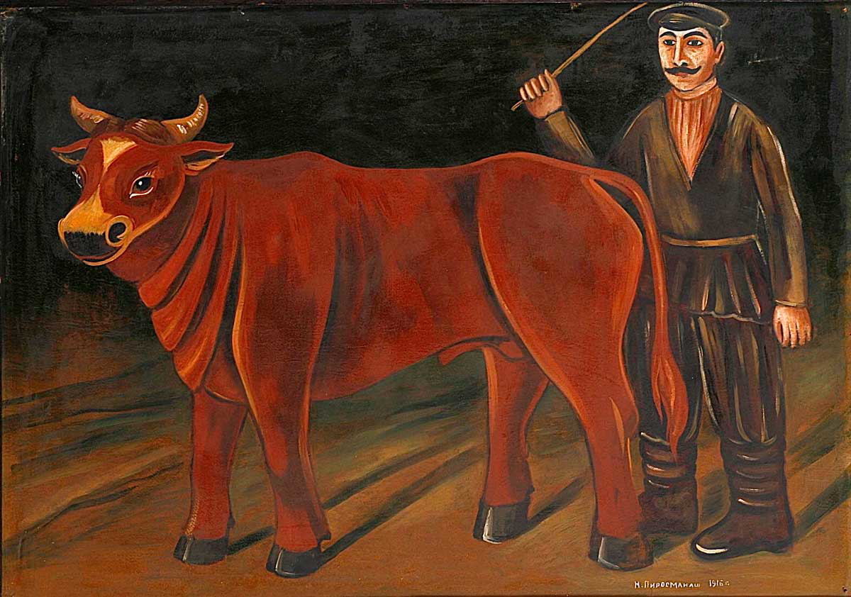 pirosmani farmer painting