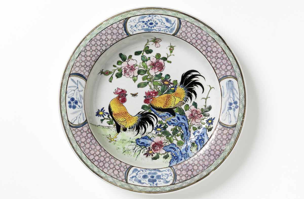 porcelain roosters qing dynasty