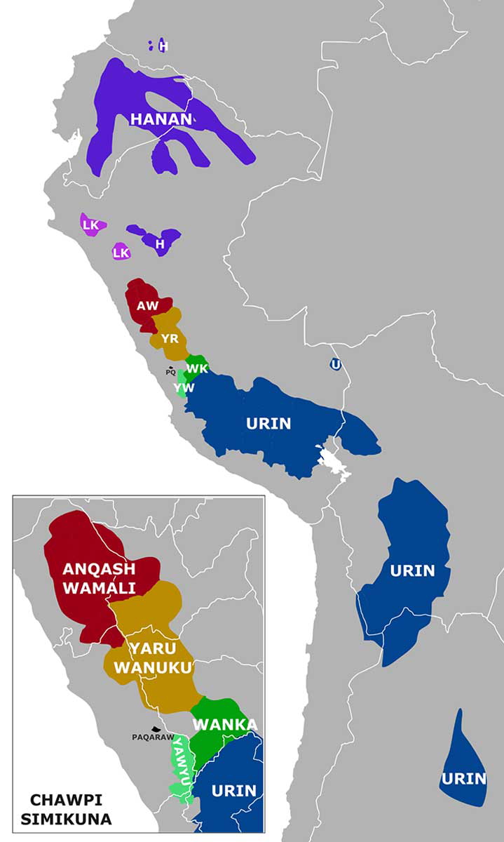 quechua languages distribution