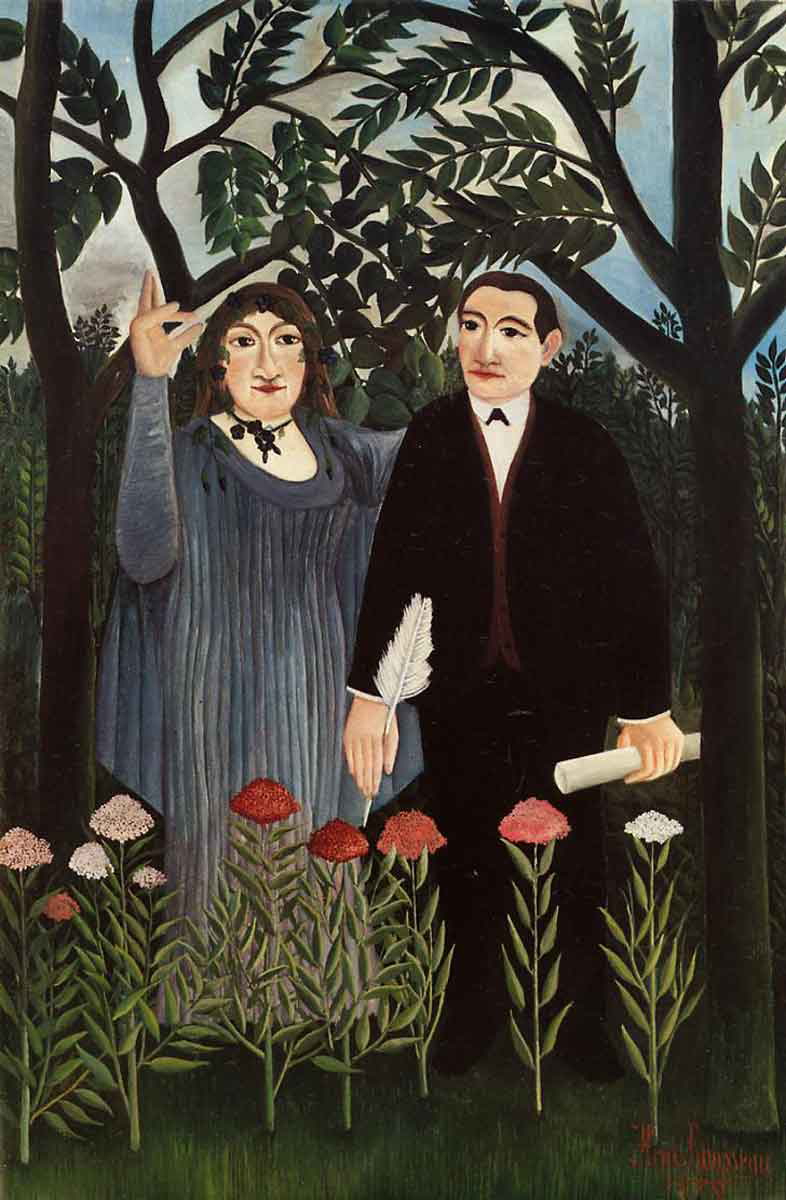 rousseau muse painting