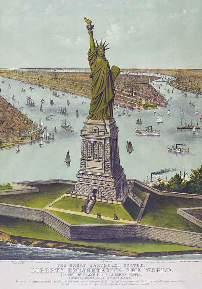 statue liberty 1885