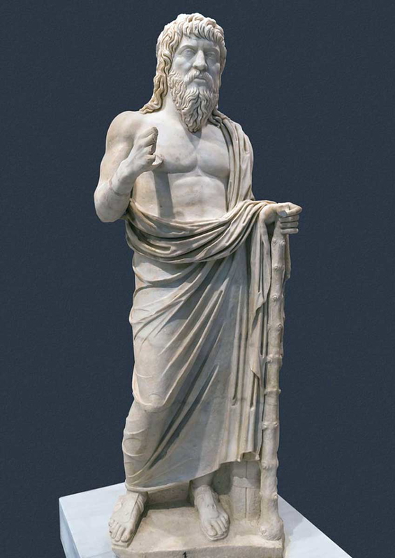 A Roman holy man, possibly Montanus, or Apollonius of Tyana. Source: The Heraklion Museum, Crete