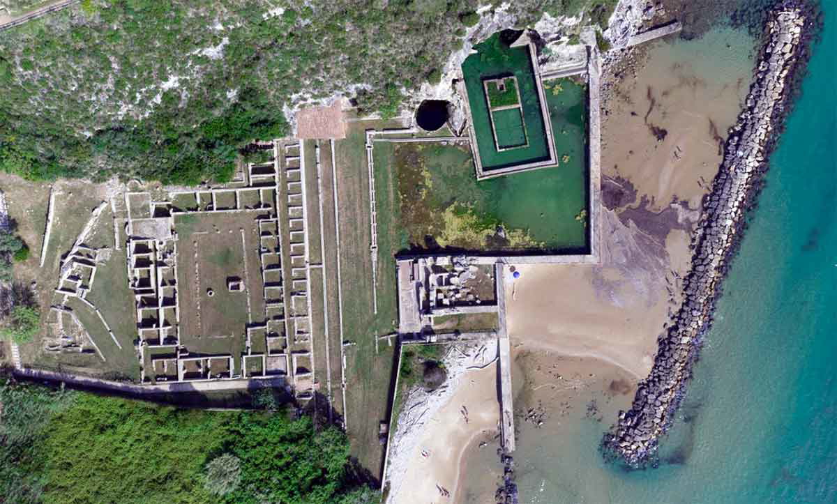 tiberius grotto aerial