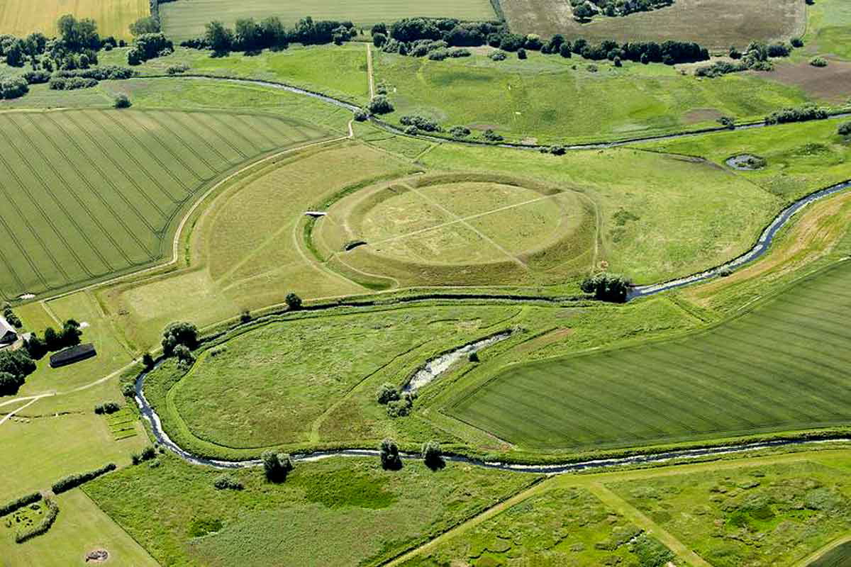 trelleborg fortress with road