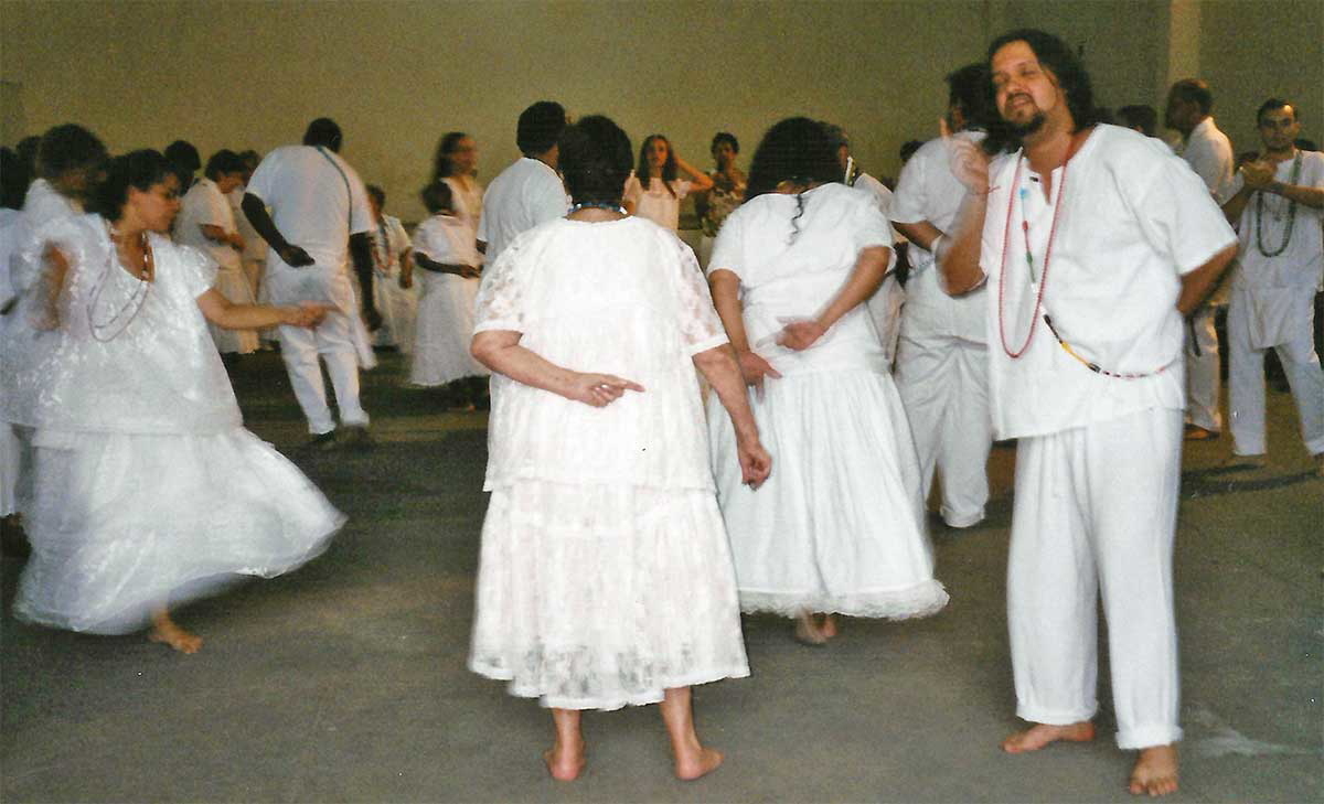 umbanda ceremony dancing white dress religion brazil