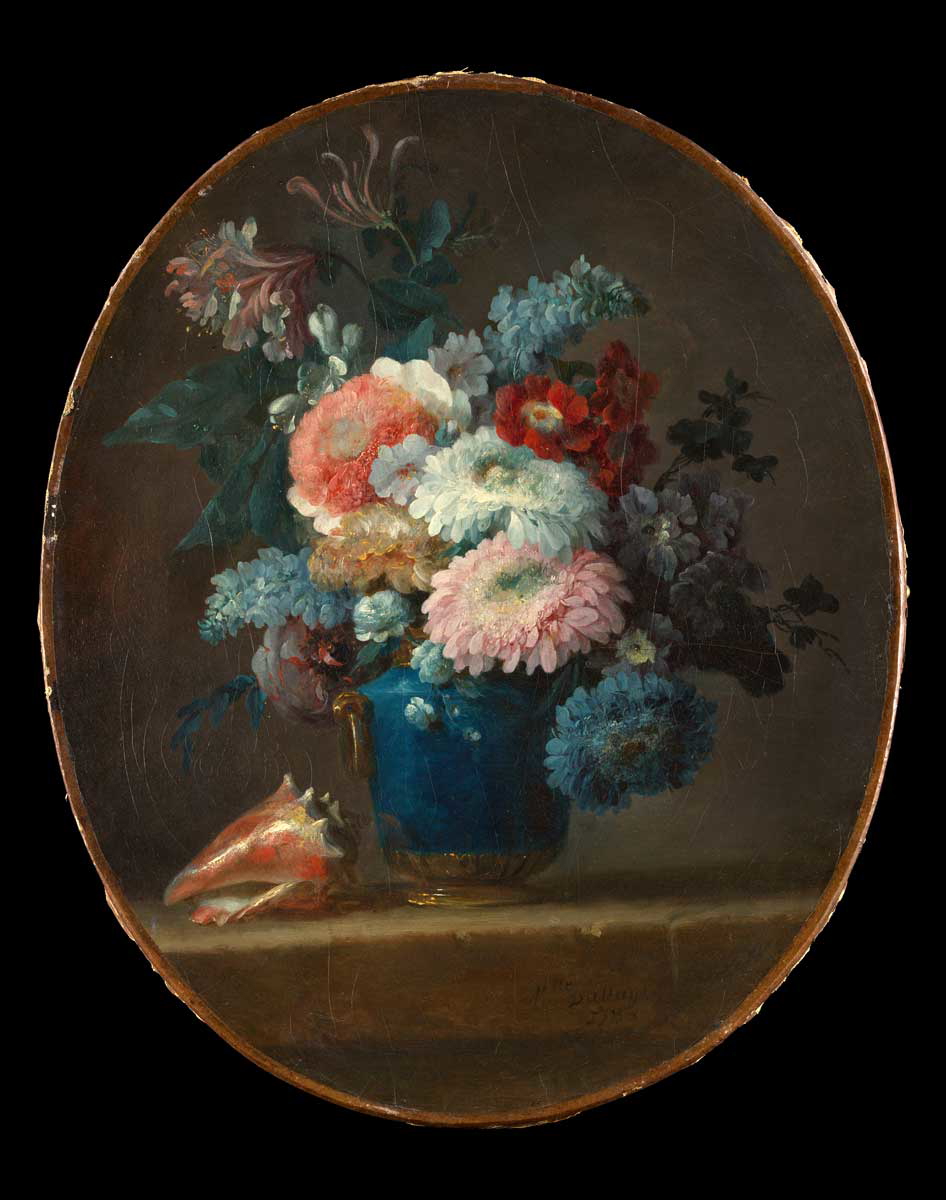 vase flowers conch shell anne vallayer coster