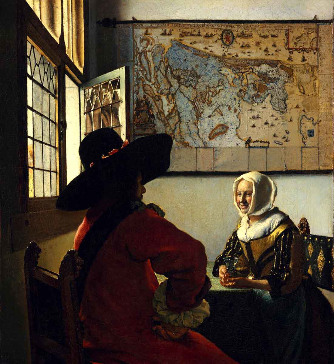 vermeer officer laughing girl