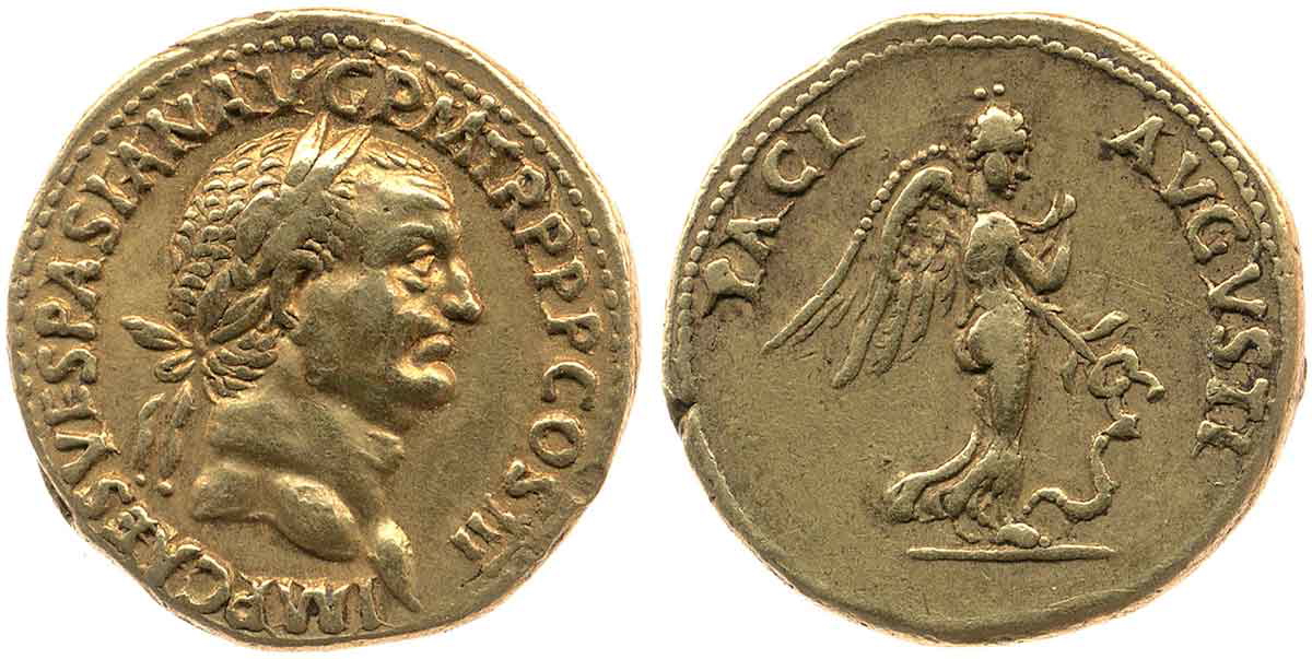 vespasian gold coin