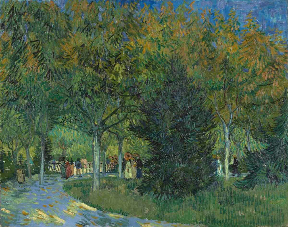 vincent van gogh path in park painting