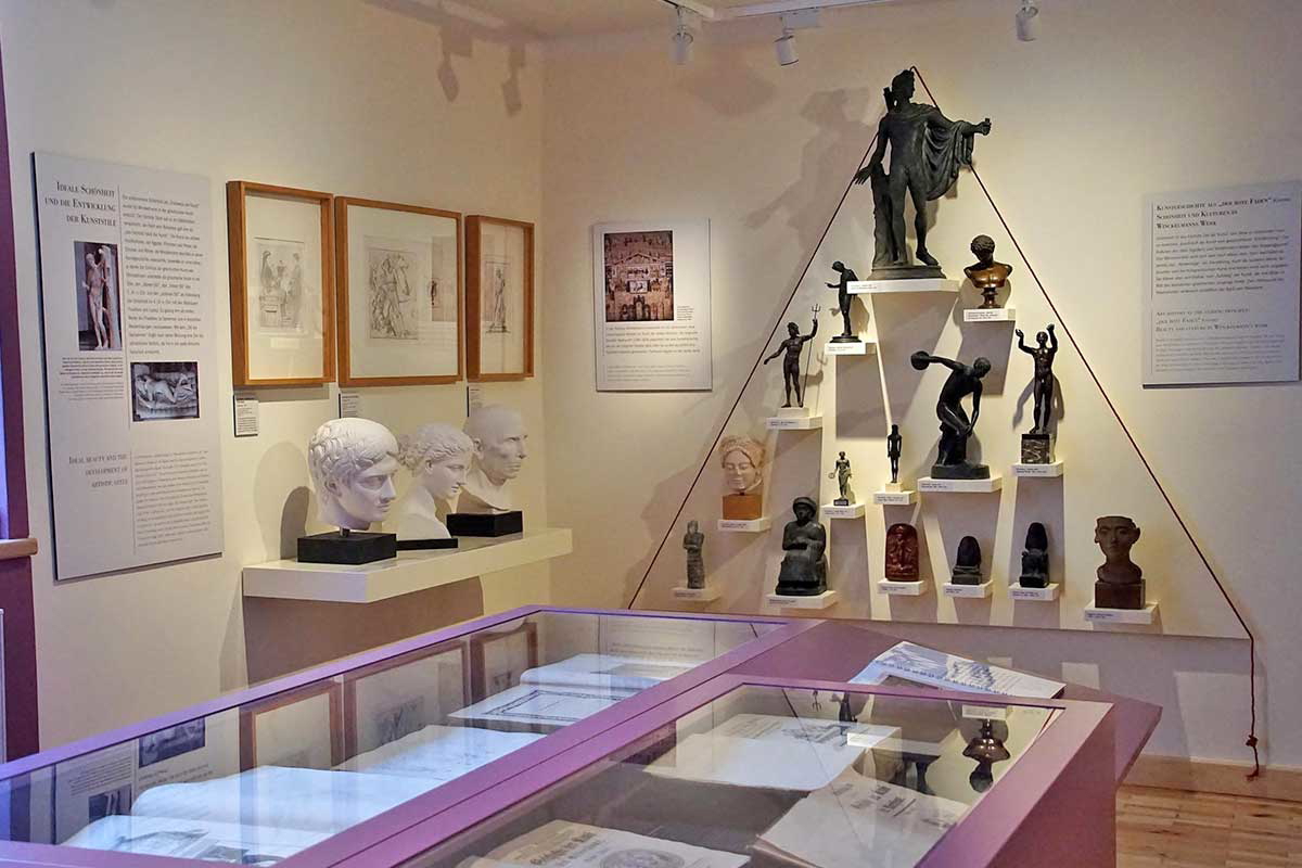 Antiquities on display at the J.J. Winckelmann Museum. Source: Winckelmann Museum