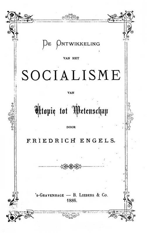 Socialism: Utopian and Scientific, by Friedrich Engels (1886), Source: Wikimedia Commons