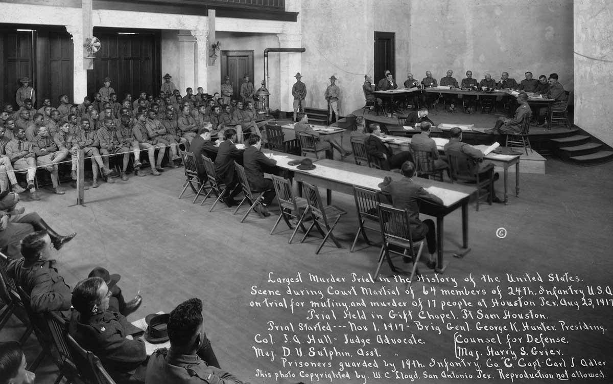 1917 Court Martial of Buffalo Soldiers Source: Library of Congress
