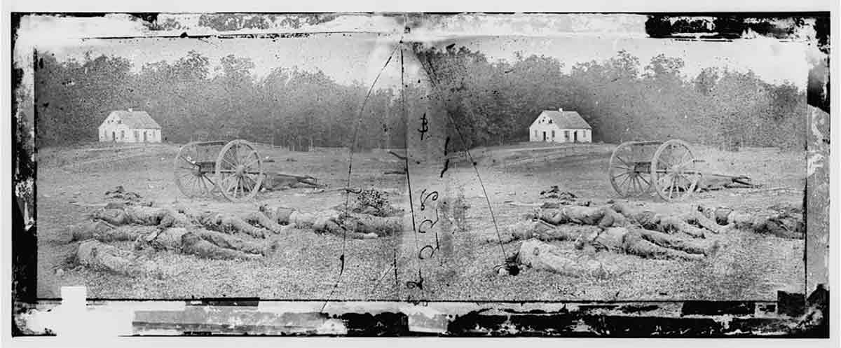antietam confederate dead dunker church gardner photo