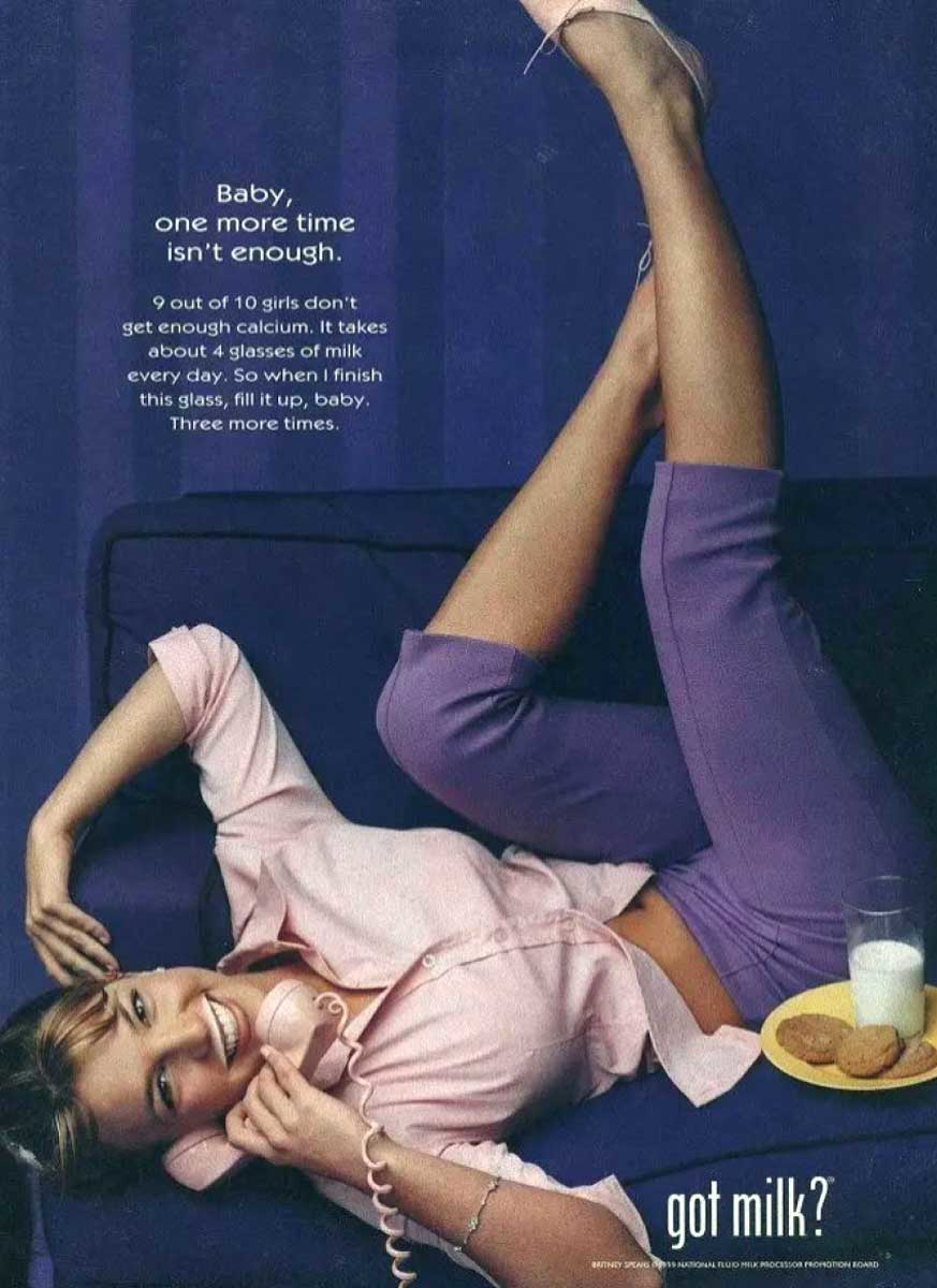 britney spears got milk advertisement 1999