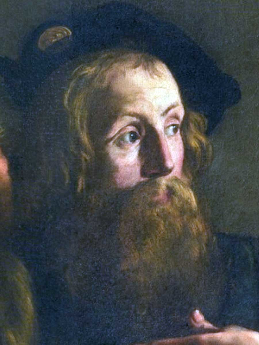 caravaggio detail calling matthew