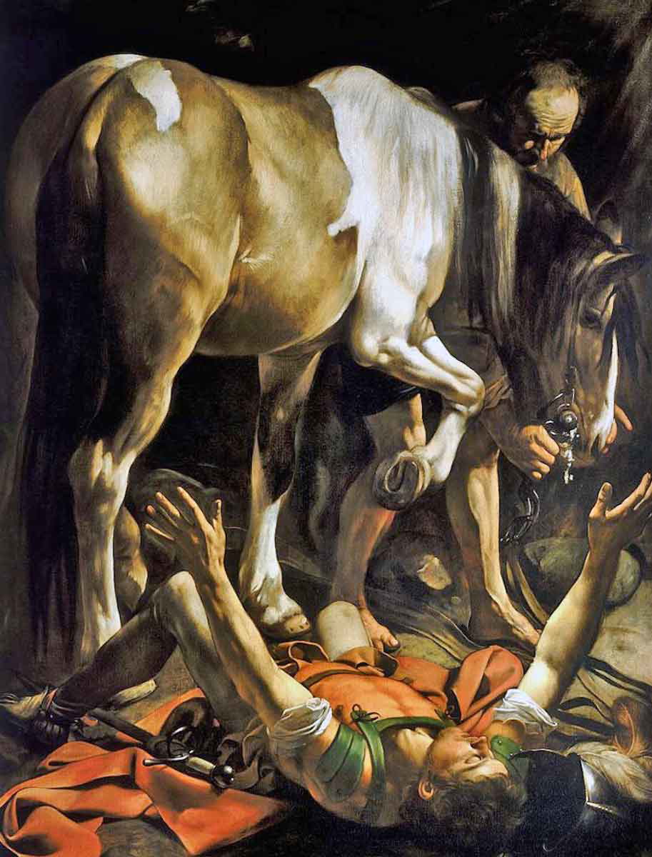 caravaggio st paul conversion road damascus