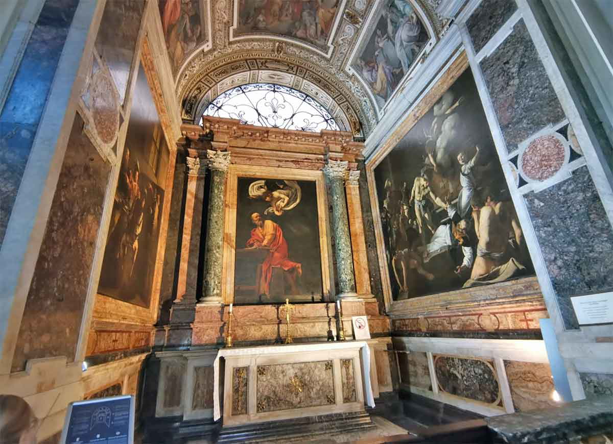 contarelli chapel saint matthew altar