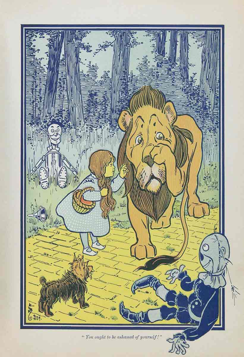 “You ought to be ashamed of yourself” from The Wonderful Wizard of Oz. Source: The New York Public Library