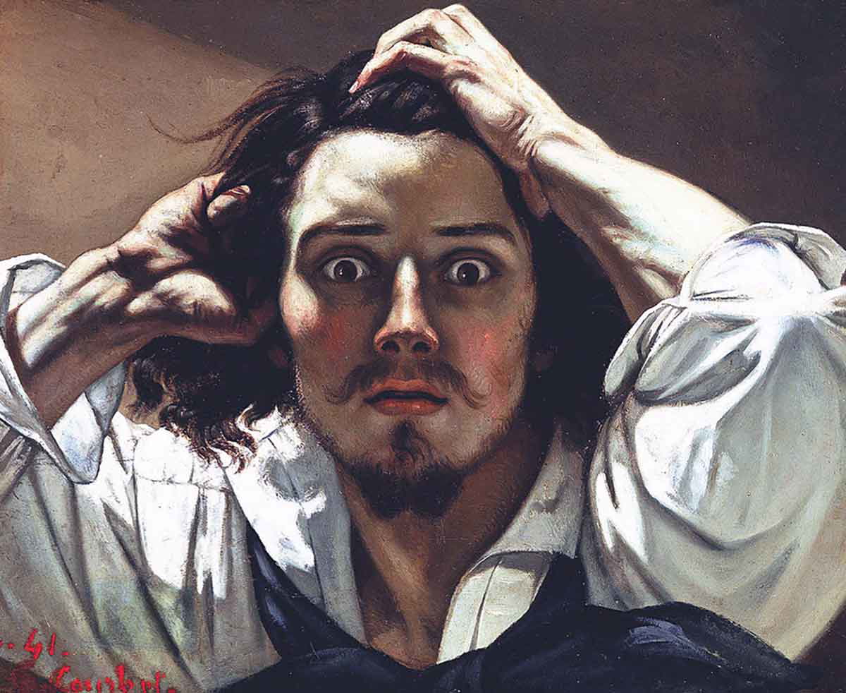 desperate man portait Gustave Courbet
