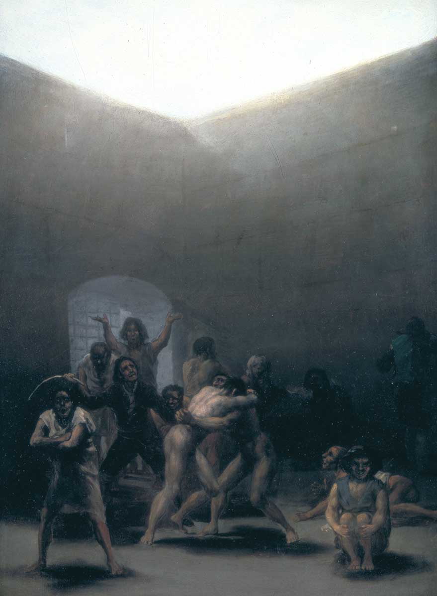 francisco goya courtyard with lunatics painting 1794